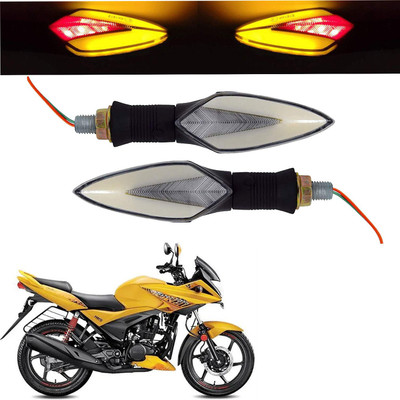 Vagary Front, Rear LED Indicator Light for Hero Ignitor(Red, Yellow)