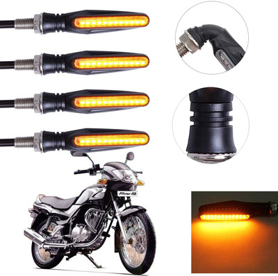 Vagary Front, Rear LED Indicator Light for TVS Fiero F2(Yellow)