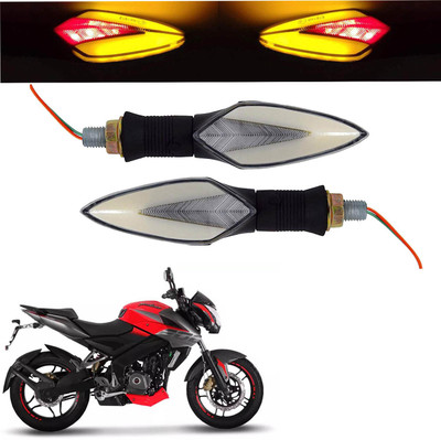 Vagary Front, Rear LED Indicator Light for Bajaj Pulsar 200NS(Red, Yellow)