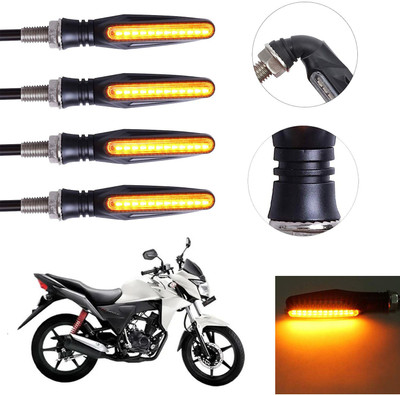 Vagary Front, Rear LED Indicator Light for Honda CB Twister(Yellow)