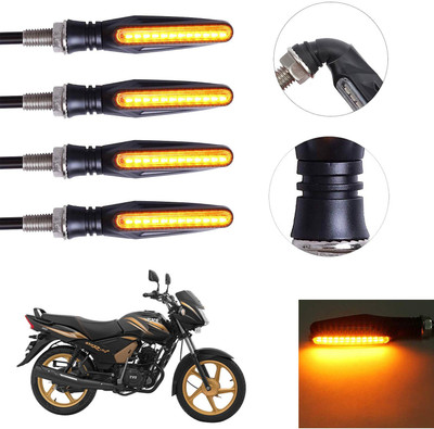 Vagary Front, Rear LED Indicator Light for TVS Star City(Yellow)