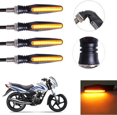 Vagary Front, Rear LED Indicator Light for TVS Star Sport(Yellow)