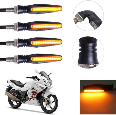 Vagary Front, Rear LED Indicator Light for Hero Karizma(Yellow)