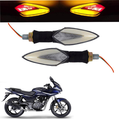 Vagary Front, Rear LED Indicator Light for Bajaj Pulsar 220(Red, Yellow)