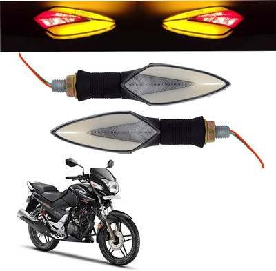 Vagary Front, Rear LED Indicator Light for Hero CBZ Xtreme(Red, Yellow)