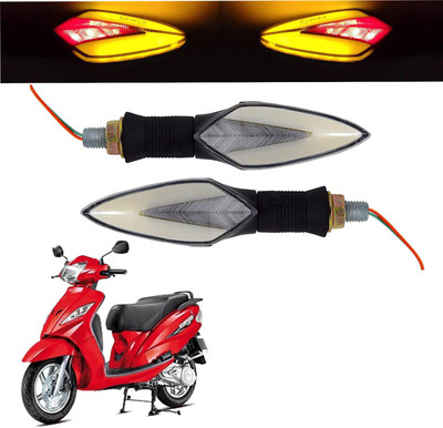 Vagary Front, Rear LED Indicator Light for TVS Wego(Red, Yellow)