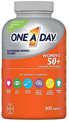 One A Day Women's 50+, Healthy Advantage, Multivitamin/Multimineral Supplement(300 Tablets)