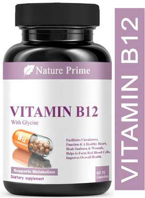 Nature Prime B Complex Vitamins B12 and Biotin for Metabolism(60 Capsules)