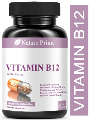 Nature Prime B Complex Vitamins B12 and Biotin for Metabolism(30 Capsules)