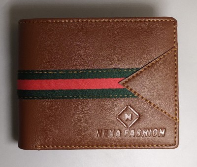 NEXA FASHION Men Casual Tan Artificial Leather Wallet(3 Card Slots)