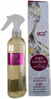 aco PERFUMES rajnigandha Car Freshener Spray RAJNIGANDHA All purpouse trigger air freshner 250ml(250 ml)