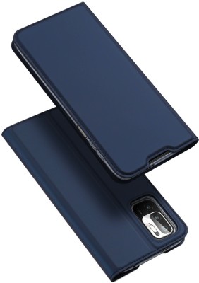 Dux Ducis Flip Cover for REDMI Note 10T 5G(Blue, Shock Proof)