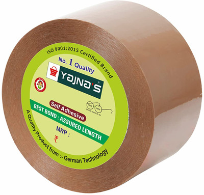 YAJNAS Single sided NA Brown Cello Tape (Manual)(Set of 1, Brown)