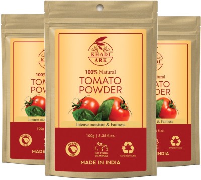Khadi Ark Tomato Powder For Soft & Lightening Skin (Pack of 3, 100 GM Each)(300 g)