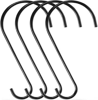 Q1 Beads S Hooks Heavy Duty Stainless Steel Long Extension Hooks ( 12 inch , 5 mm rod diameter ) Hook 4(Pack of 6)