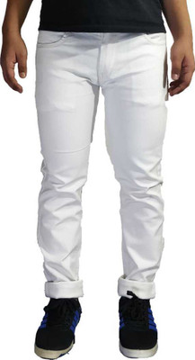 LOVEISH Slim Men White Jeans