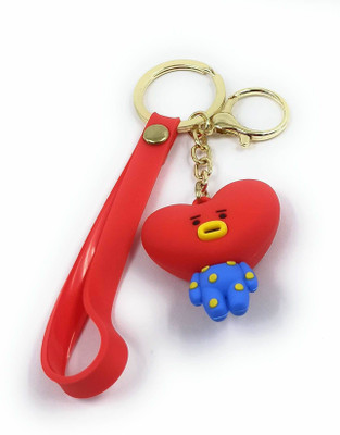Auspice BTS Figure with Strap Rubber Key Chain