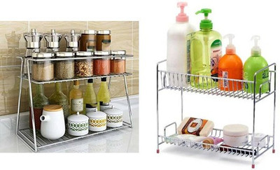 Somkala Containers Kitchen Rack Steel Presents a combo pack of stainless steel and rust free spice rack + storage Somkala Containers Kitchen Rack Steel Presents a combo pack of stainless steel and rust free spice rack + storage