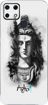 Mclaxa Realme Narzo 30 A, realme narzo 30 a, Realme Narzo 30 A Mobile Skin(Mahadev Trident Skin With Super matte finish)