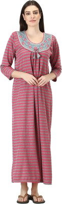 ABACADA'S GAJAB Women Nighty(Pink, Grey)