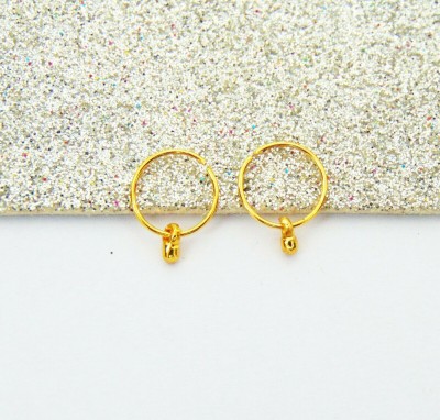 fashion2021 Gold-plated Plated Brass Nose Ring Set(Pack of 2)