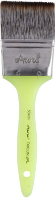 FRKB Special Synthetic Flat Paint Brush of 2 Inch (50mm)(Green, White)