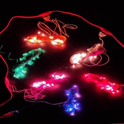 Luz 25 LEDs 5.05 m Multicolor Steady String Rice Lights(Pack of 20)