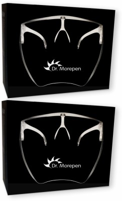 Dr. Morepen Goggle Style Face Shield 2 Face Shield 2-Pack Visor Glasses Shields Goggles Full Protective Sunglasses Anti-Fog Adults Safety Visor(Size - Free Size)