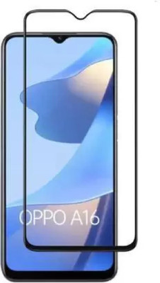 ISAAK Edge To Edge Tempered Glass for OPPO A16 Edge to Edge, Full Glue, 11D Tempered Glass(Pack of 1)