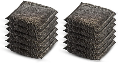 Brite Guard Power Sponge Scrub Pack of 12 Scrub Pad(Regular, Pack of 12)