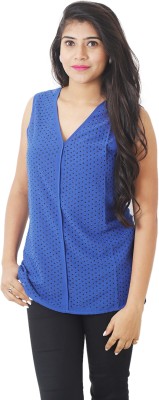 Ritika Casual Printed Women Blue Top