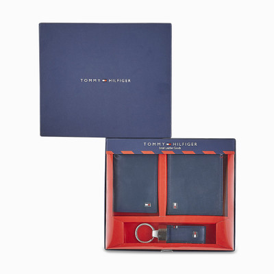 TOMMY HILFIGER Card Holder & Wallet Combo(Blue)