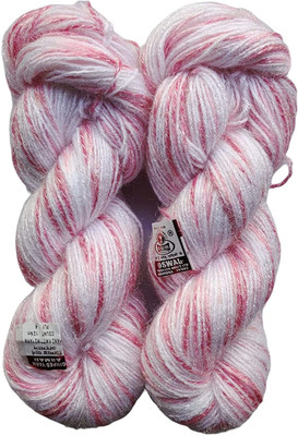 JEFFY Oswal Arman Wool Hand Knitting Yarn Soft Fancy Wool 400 gm Best Used with Knitting Needles, Soft Fancy Wool Crochet Dyed Shade no-4