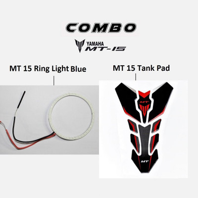 acube mart MT 15 60mm Ring light /Demon / Angel Eyes 1pc BLUE+ MT 15 tank pad Red Projector Lens