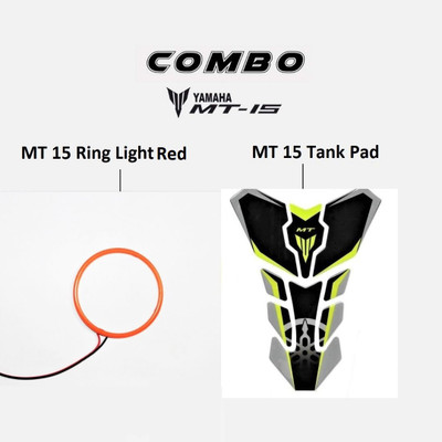 acube mart MT 15 60mm Ring light /Demon / Angel Eyes 1pc RED+ MT 15 tank pad green Projector Lens