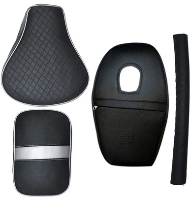 KOHLI BULLET ACCESSORIES Diamond Cut Design Seat Cover with Tank Cover + Back Rest Foam Combo Set for Royal Enfield Classic 350/500cc (Silver with Black) Single Bike Seat Cover For Royal Enfield Classic 350, Classic 500 KOHLI BULLET ACCESSORIES Diamond Cut Design Seat Cover with Tank Cover + Back Rest Foam Combo Set for Royal Enfield Classic 350/500cc (Silver with Black) Single Bike Seat Cover For Royal Enfield Classic 350, Classic 500