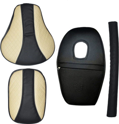 KOHLI BULLET ACCESSORIES Diamond Cut Design Seat Cover with Tank Cover + Back Rest Foam Combo Set for Royal Enfield Classic 350/500cc (Cream-White with Black) Split Bike Seat Cover For Royal Enfield Classic 350, Classic 500 KOHLI BULLET ACCESSORIES Diamond Cut Design Seat Cover with Tank Cover + Back Rest Foam Combo Set for Royal Enfield Classic 350/500cc (Cream-White with Black) Split Bike Seat Cover For Royal Enfield Classic 350, Classic 500