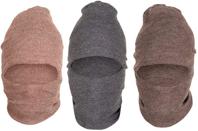 RAM MURTI ENTERPRISES Solid Beanie Cap(Pack of 3)
