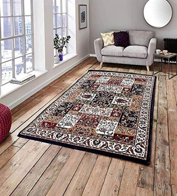 BDH COLLECTION Beige Wool Carpet(7 ft,  X 7 ft, Rectangle)