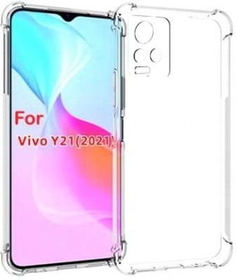 Lustree Back Cover for VIVO Y21/Y33s/Y21s Bumper Silicon Transparent Case(Transparent, Shock Proof, Silicon, Pack of: 1)