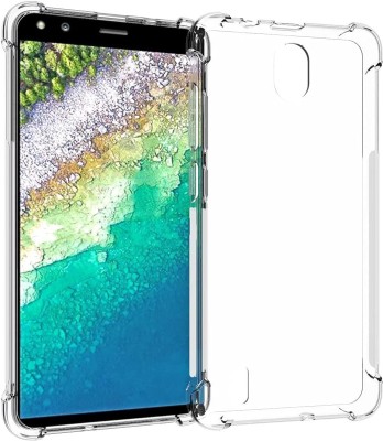 Lustree Back Cover for Nokia C01 Plus Bumper Silicon Transparent Case(Transparent, Shock Proof, Silicon, Pack of: 1)