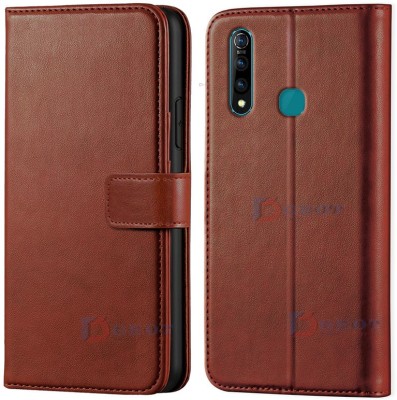 Scyther Flip Cover for Vivo Z1 Pro(Brown, Dual Protection, Pack of: 1)