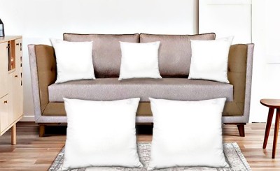 DUGGU TRADING COMPANY Velvet Cushions & Pillows Cover(Pack of 5, 26 cm*26 cm, White)