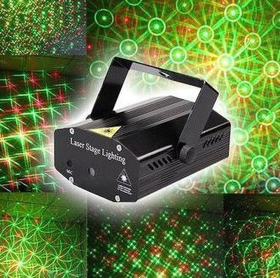 TECHGEAR LED Laser Projector Mini Stage Light Christmas Disco Party Club DJ Diwali AND Christmas Shower Laser Light(Ball Diameter: 10 cm)