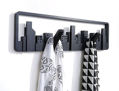 BLAPOXE Decoration Wall Hooks Hangers Wall-Mount Plastic Hook for Clothes/Coat/Keys Wall Hooks Hangers Coat Rack Door Hanger