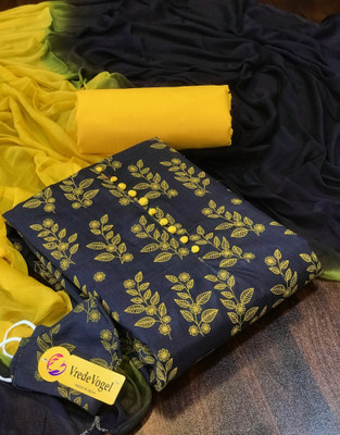 VredeVogel Cotton Blend Printed Salwar Suit Material