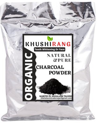 KHUSHIRANG Activated charcoal powder for face, skin and teeth whitening (500 gm)(500 g)