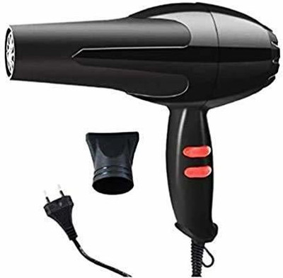 PGK TRADERS 2000 Watt Professional Hair Dryer With 2 Switch Speed Setting for Men And Women Hair Curler(Black)