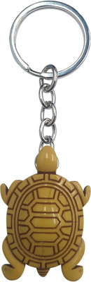 BLESSINGS Tortoise Wooden Effect Plastic Key Chain