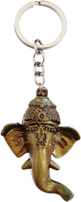 BLESSINGS Face Ganesh Bronze Effect Plastic Key Chain